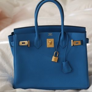birkin 30 blue